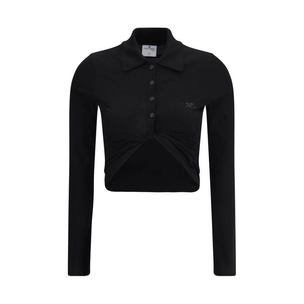 Courrèges Polo with twisted detail CO-225JPO048JS01939999-M