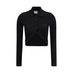 Courrèges Polo with twisted detail CO-225JPO048JS01939999-M