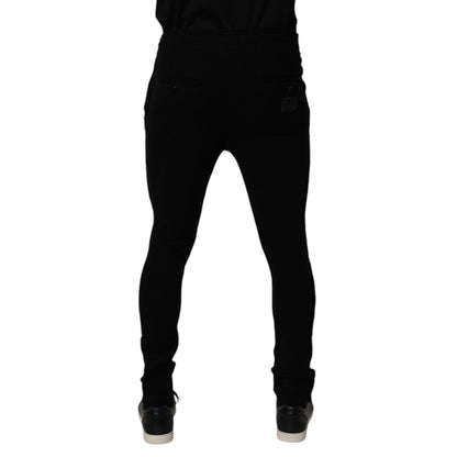 Dolce & Gabbana Black Cashmere Jogger Men Sweatpants Pants