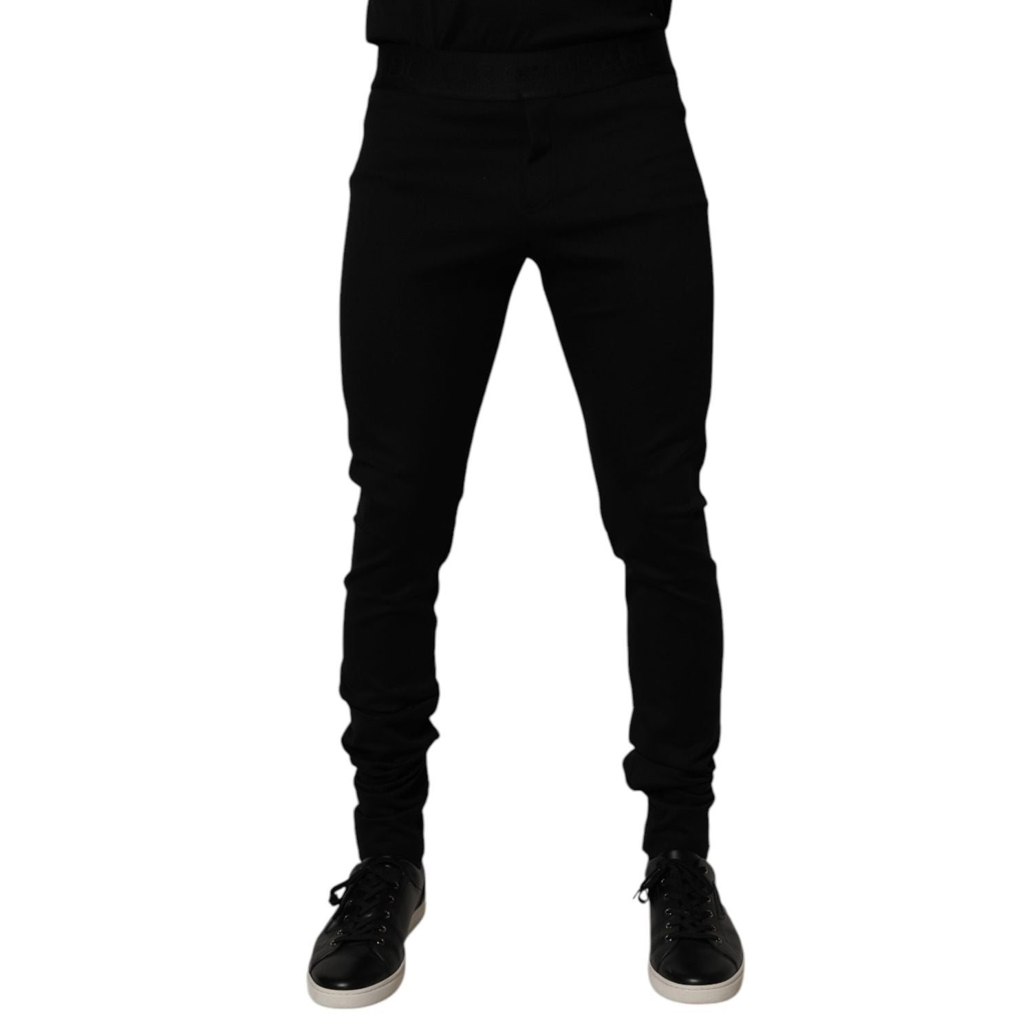 Dolce & Gabbana Black Cotton Jogger Men Sweatpants Pants