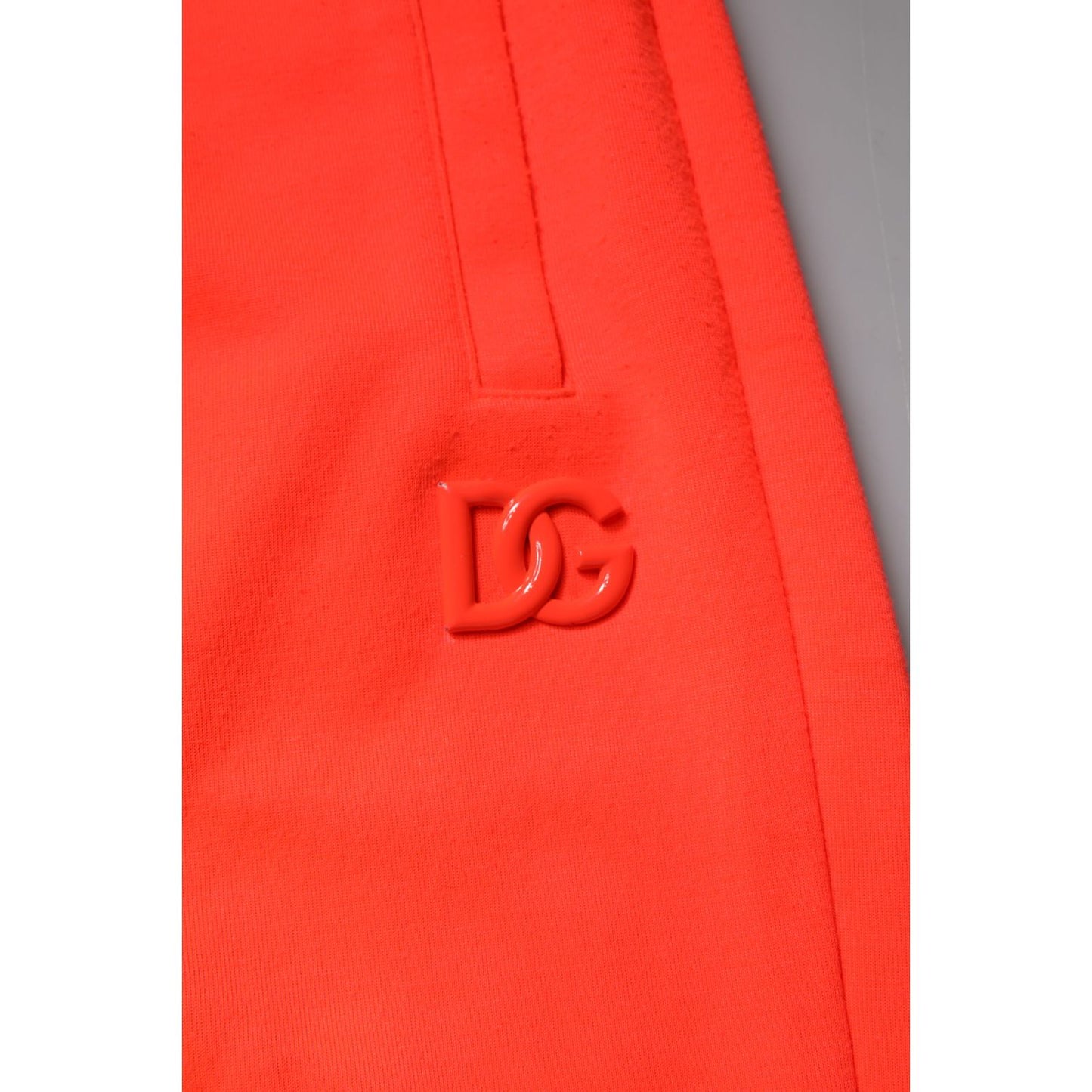 Dolce & Gabbana Red Polyester Mid Waist Men Bermuda Shorts