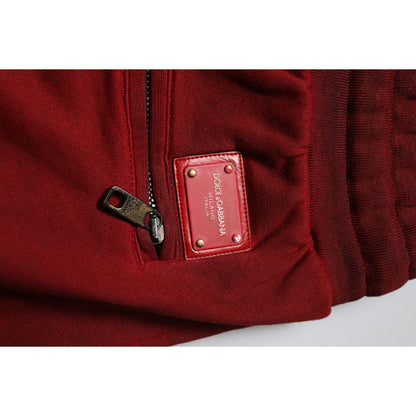 Dolce & Gabbana Maroon Rip Style Bermuda Sweatshorts Shorts