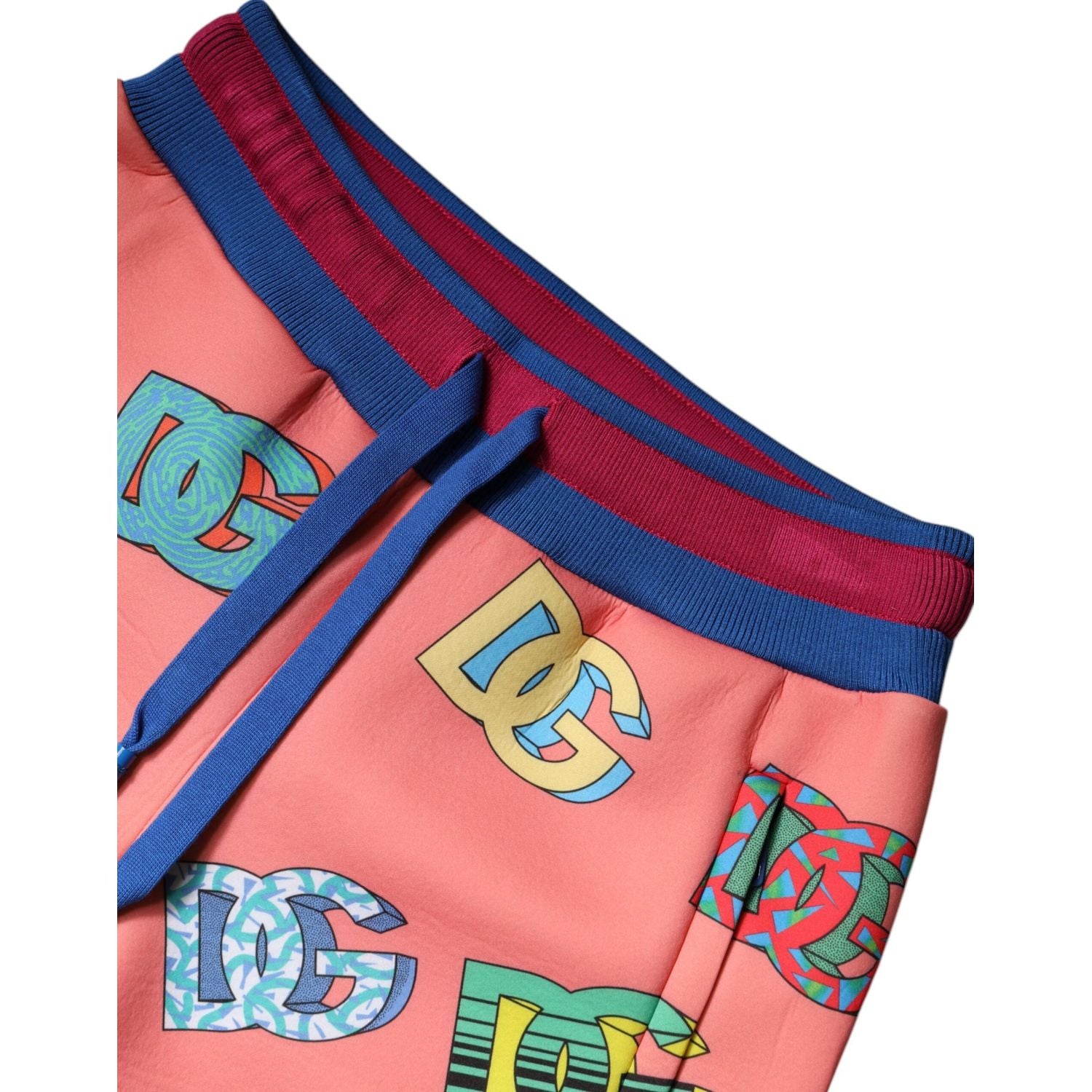 Dolce & Gabbana Pink Logo Monogram Jogger Sweatpants Pants