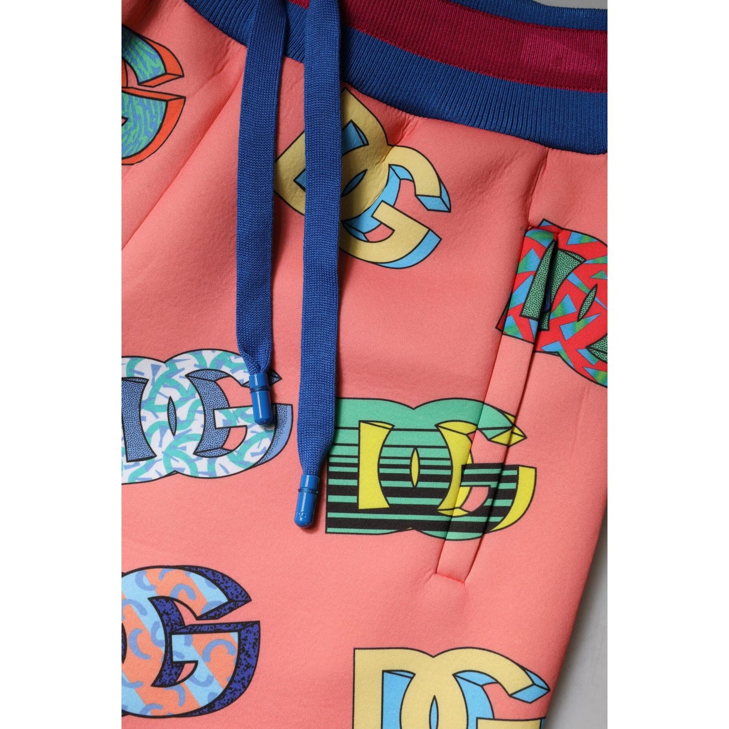 Dolce & Gabbana Pink Logo Monogram Jogger Sweatpants Pants PAN74936-36