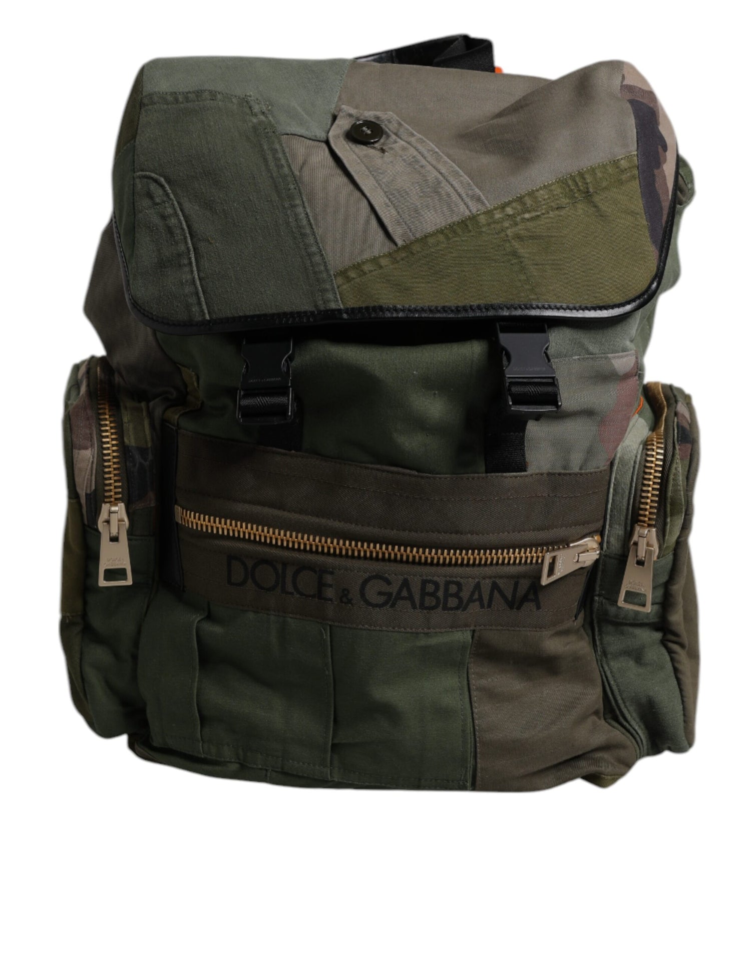 Front view with bag zipped and handles upright.