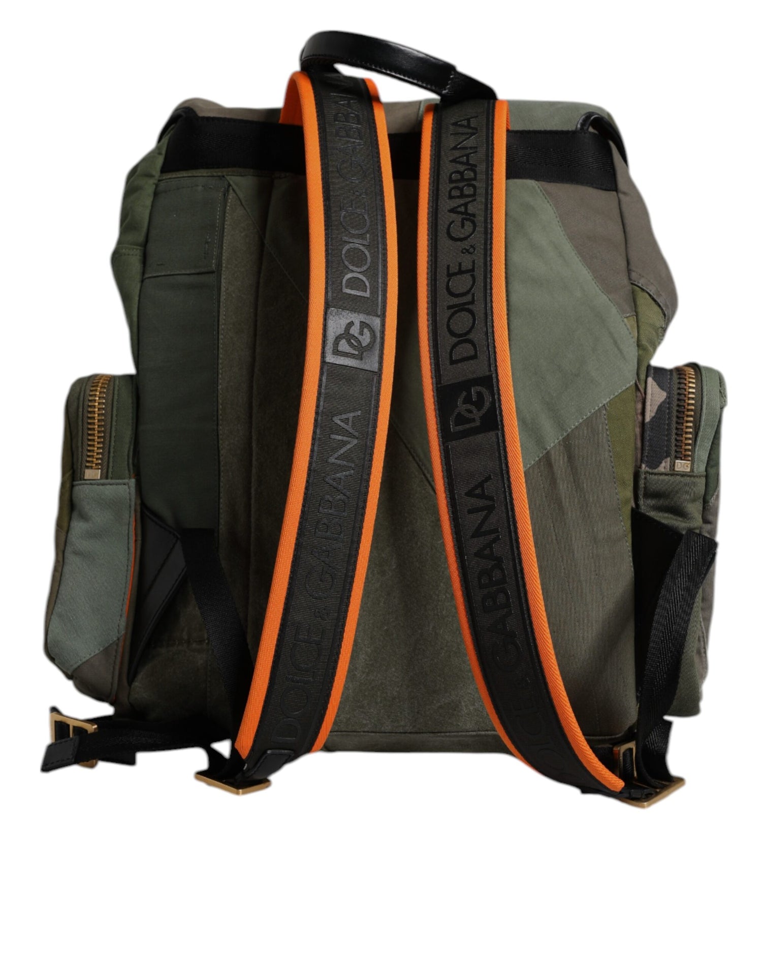 Front view with bag zipped and handles upright.
