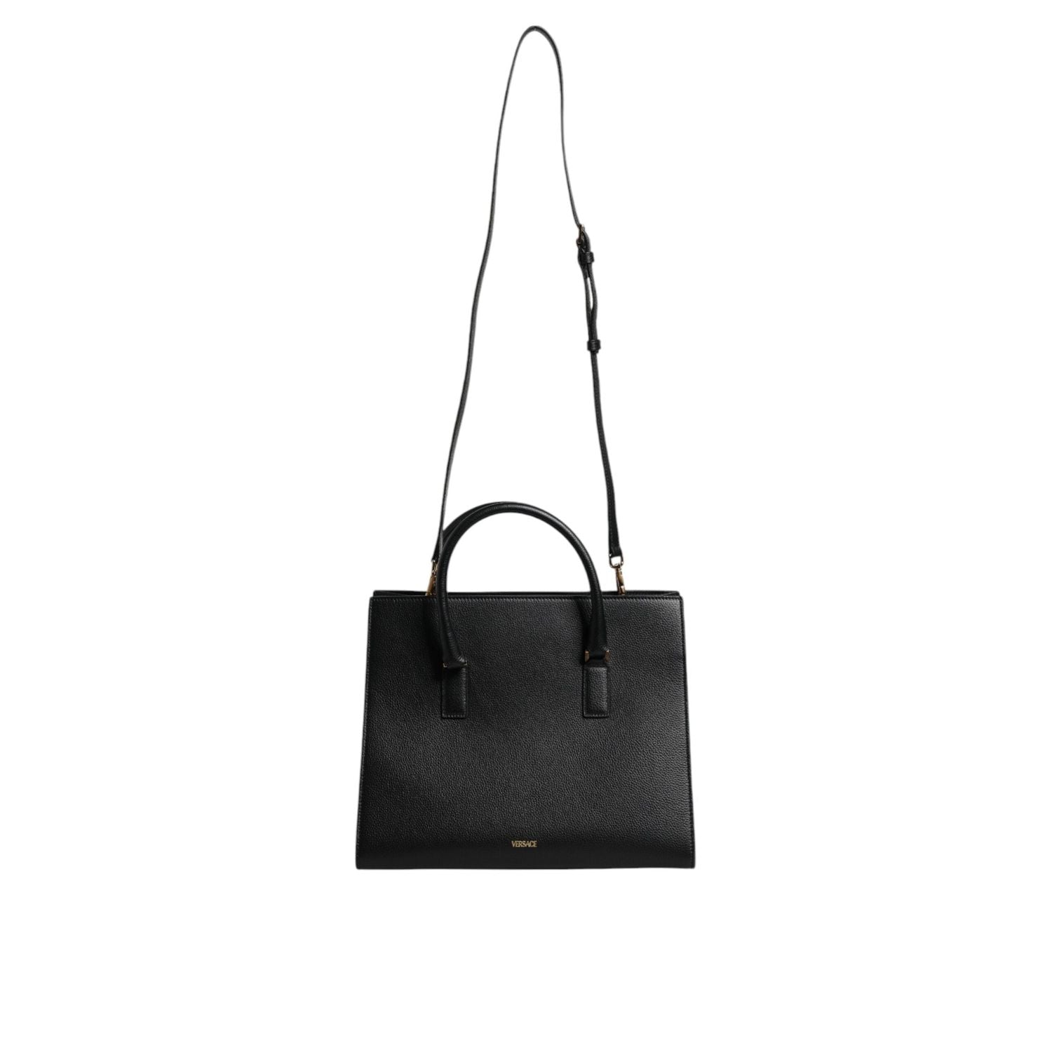 Front view with bag zipped and handles upright.