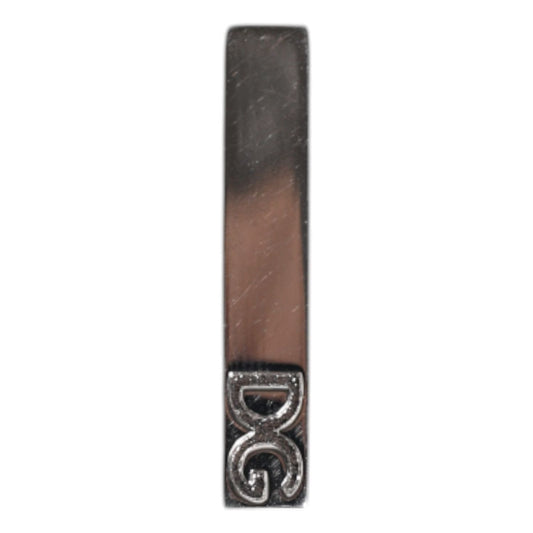 Dolce & Gabbana Silver Tone Brass Logo Branded Tie Clip Bar SMY10694