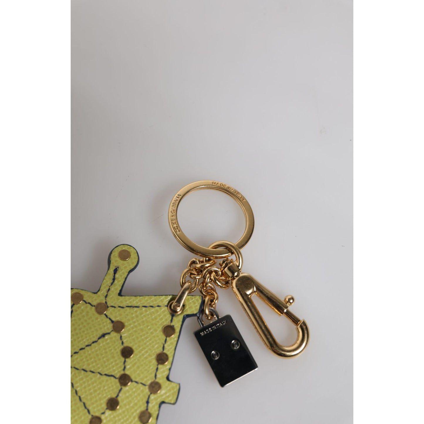 Dolce & Gabbana Multicolor Gold Tone Carretto Keychain Keyring