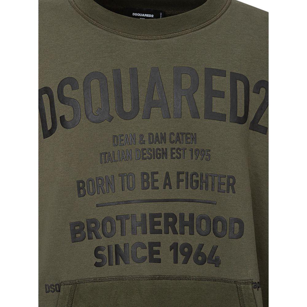 Dsquared² Green Cotton Hoody