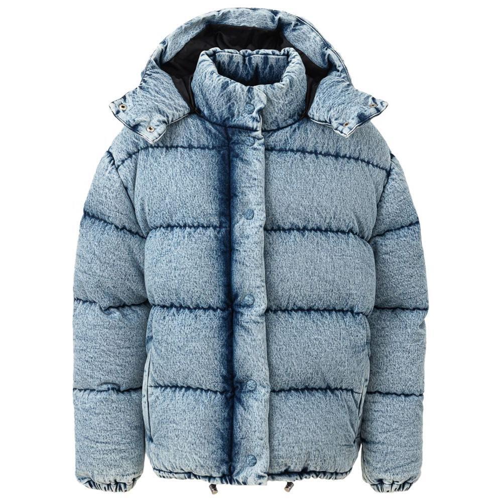 Miu Miu Blue Polyester Coat