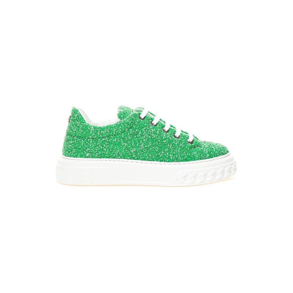 Casadei Emerald Elegance Leather Sneakers CA-4524674-EU41/US11
