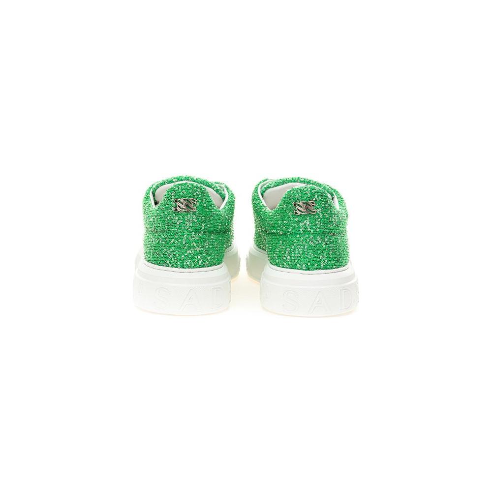 Casadei Emerald Elegance Leather Sneakers CA-4524674-EU41/US11