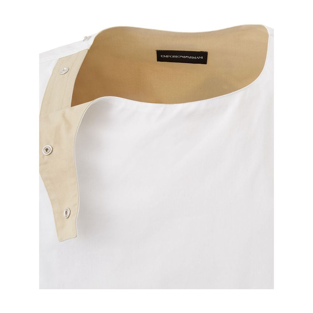 Emporio Armani White Cotton T-Shirt