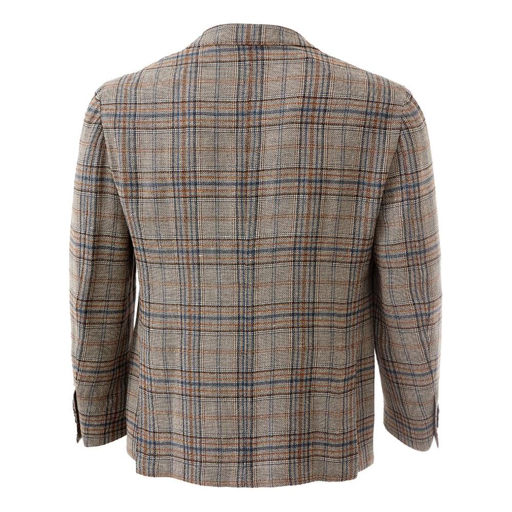 Lardini Elegant Multicolor Linen Jacket