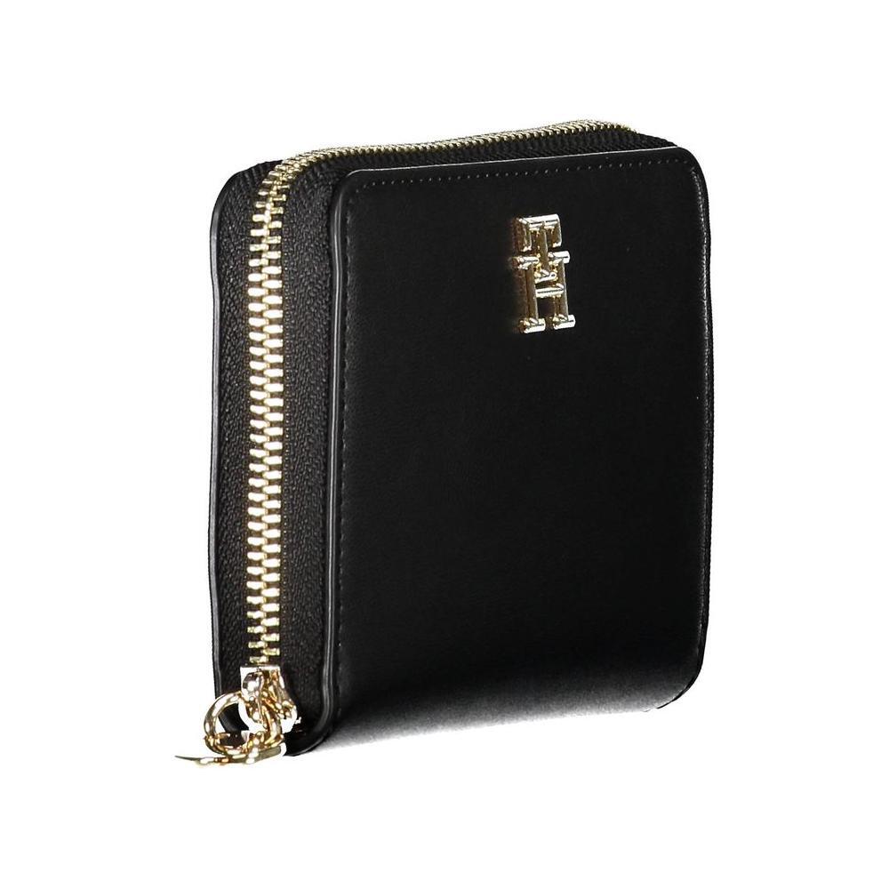 Tommy Hilfiger Black Polyethylene Women Wallet TO-20478