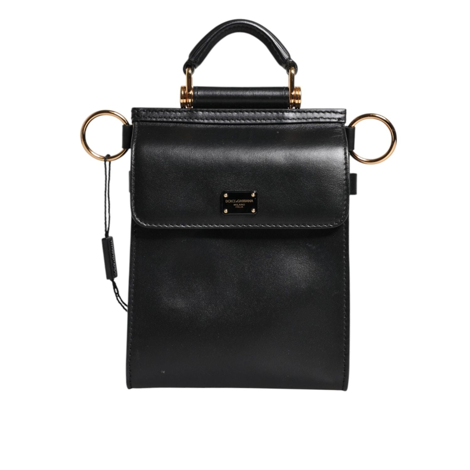Front view with bag zipped and handles upright.