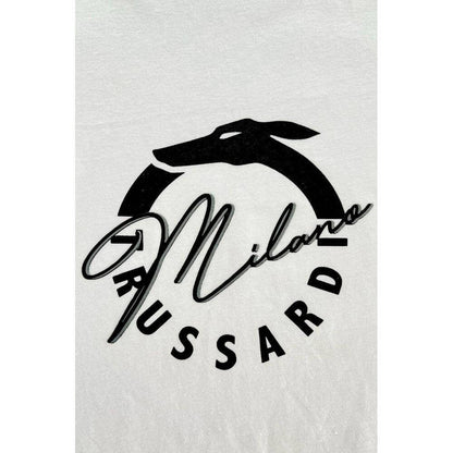Trussardi Beachwear White Cotton Men T-Shirt