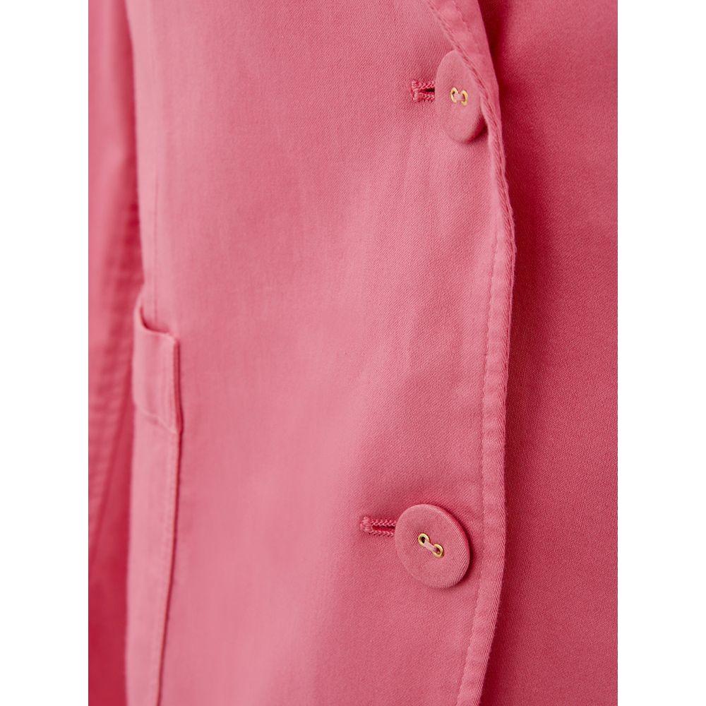 Lardini Elegant Pink Cotton Jacket for Her LA-1060675-IT48 | XL