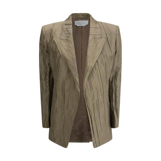 Gabriela Hearst Ruched silk Mairi Blazer GA-2255083S127GNM-IT44 | L