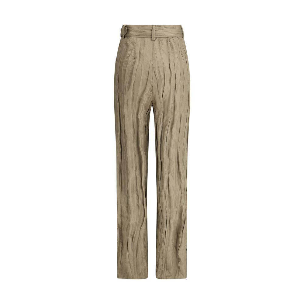 Gabriela Hearst Ruched silk Norman Pants GA-2252168S127GNM-IT40 | M