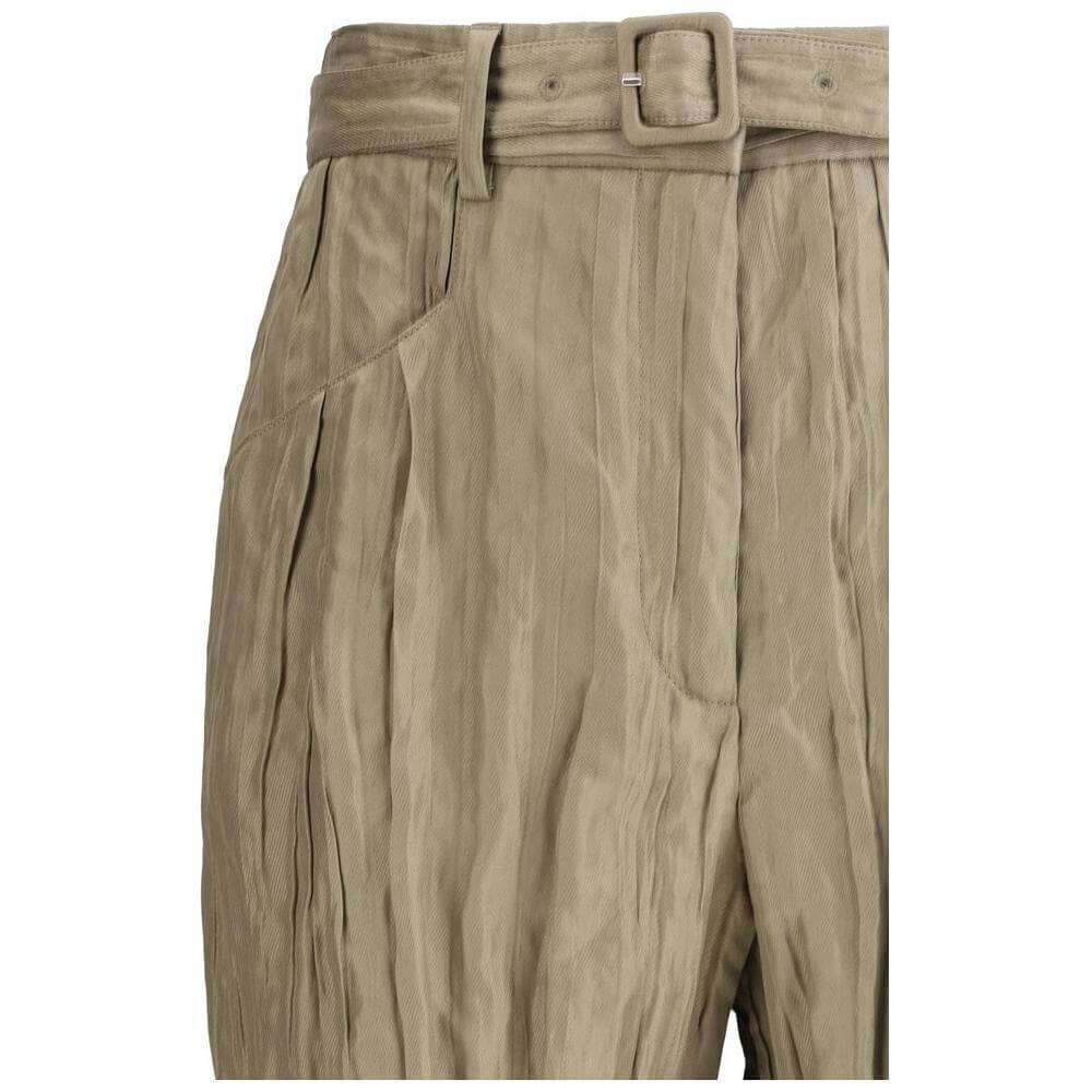Gabriela Hearst Ruched silk Norman Pants GA-2252168S127GNM-IT40 | M