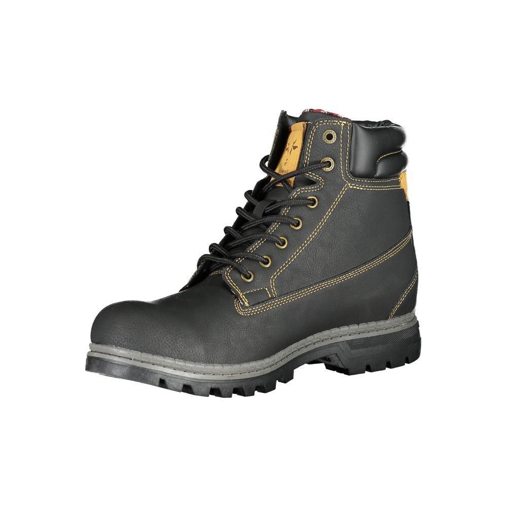 Carrera Sleek Lace-Up Boots with Contrast Accents CA-25559-EU41/US8