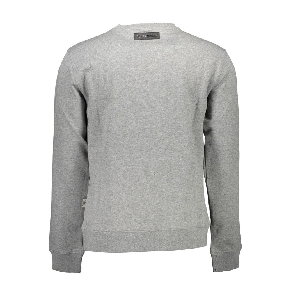 Plein Sport Gray Cotton Sweatshirt