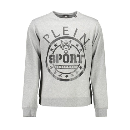 Plein Sport Gray Cotton Sweatshirt