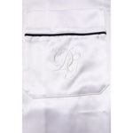 Dolce & Gabbana White Satin Silk Men Pajama Set Sleepwear KOS2289-37