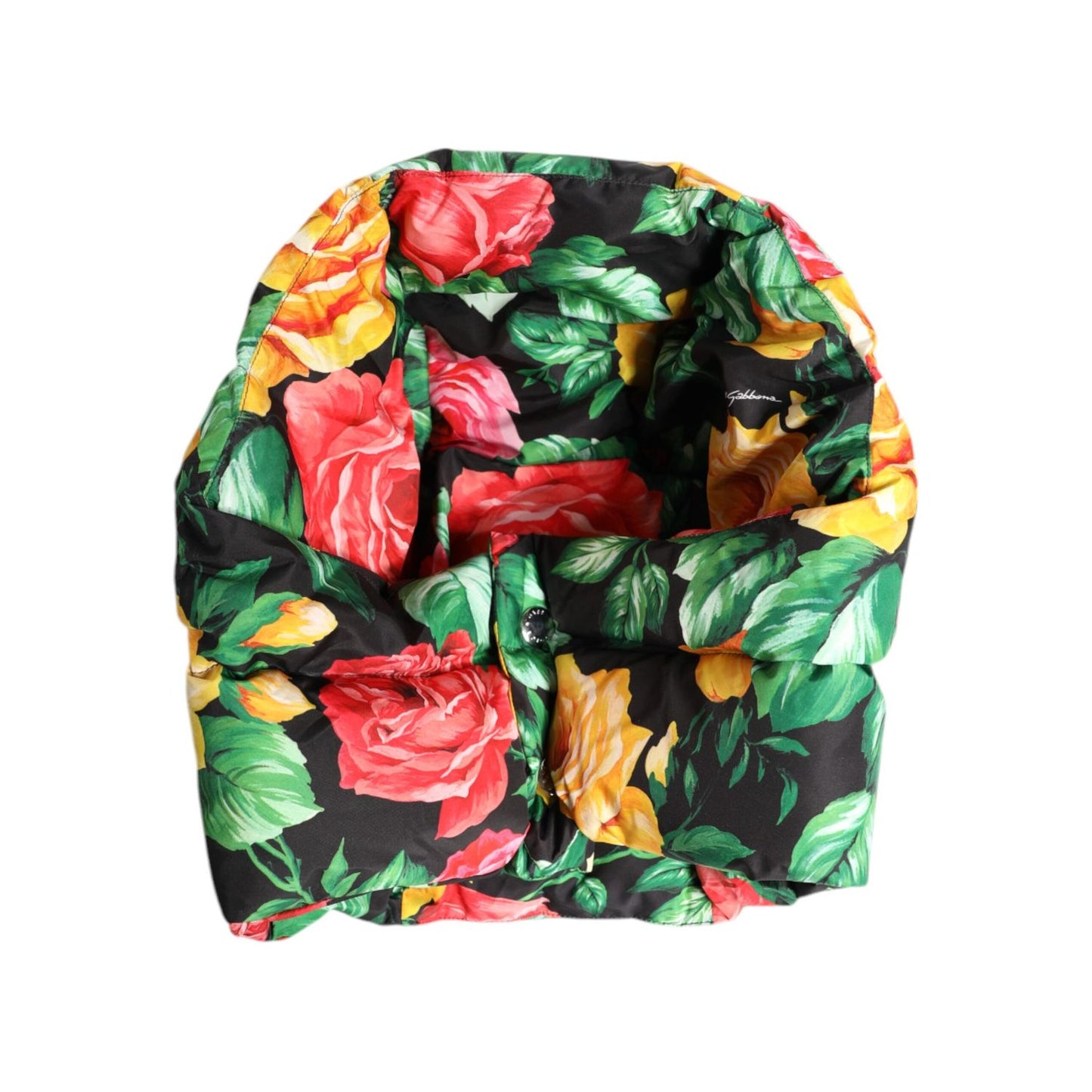 Dolce & Gabbana Multicolor Floral Print Whole Head Wrap Hat