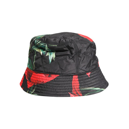 Dolce & Gabbana Multicolor DG Plaque Wide Brim Bucket Hat