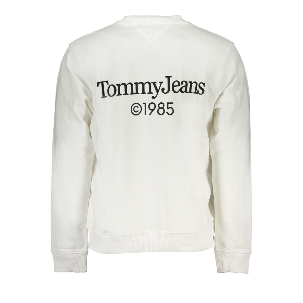 Tommy Hilfiger White Cotton Men Sweater