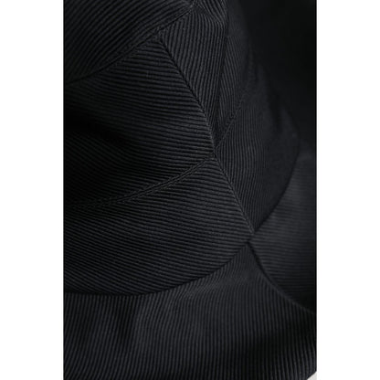 Dolce & Gabbana Black Cotton Wide Brim Fedora Hat