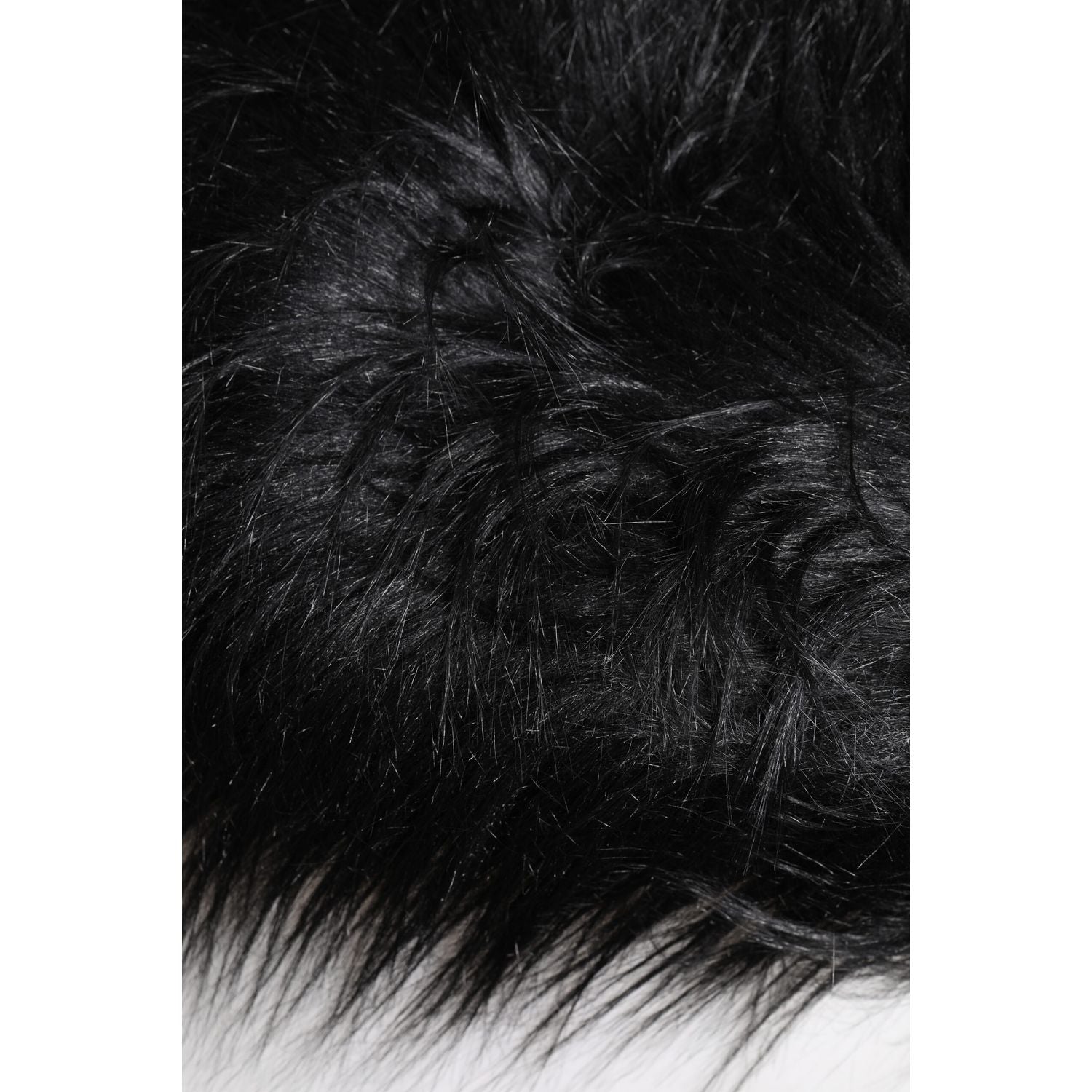 Dolce & Gabbana Black Acrylic Fur Womens Bucket Hat