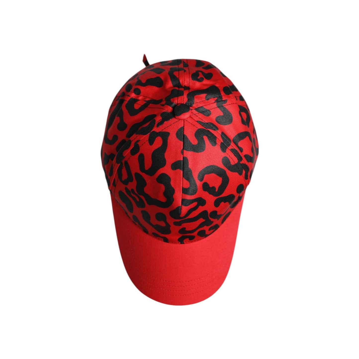 Dolce & Gabbana Red Cotton 6 Panels Women Baseball Cap