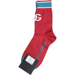 Dolce & Gabbana Red Cotton DG Logo Print Mid Calf Socks SCS2187-M