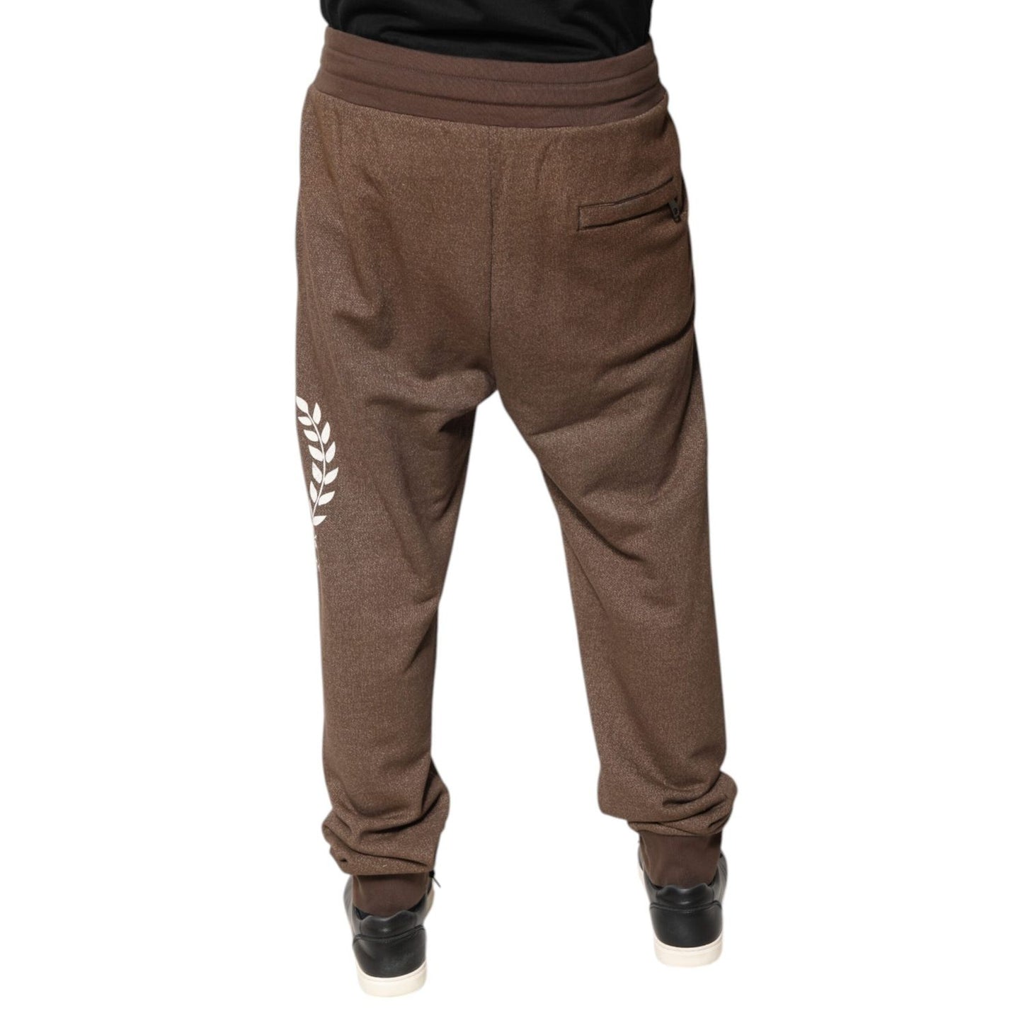 Dolce & Gabbana Brown Cotton Jogger Sweatpants Pants PAN76211-48
