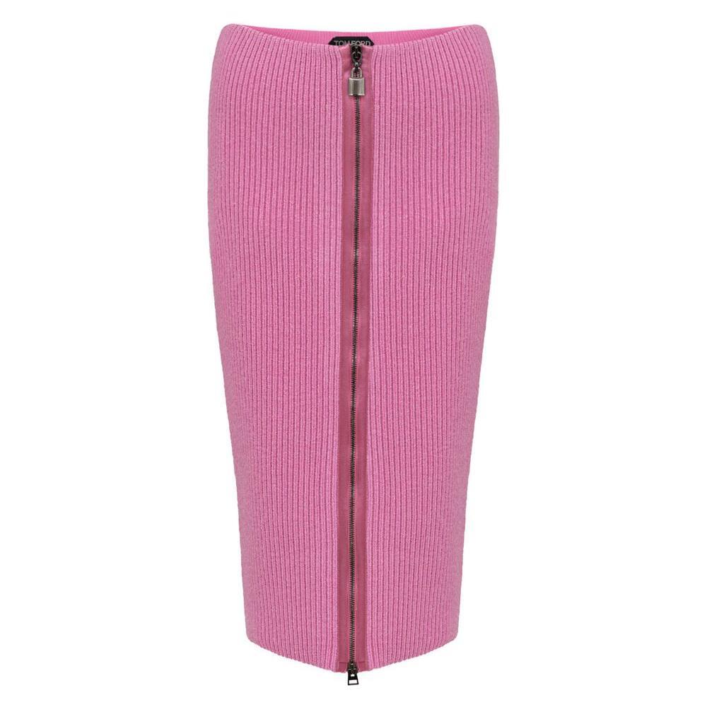 Tom Ford Pink Wool Midi TO-8880675-XS