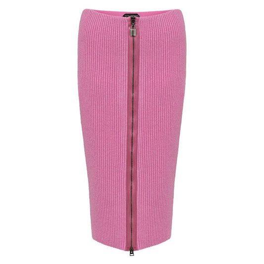 Tom Ford Pink Wool Midi TO-8880675-XS