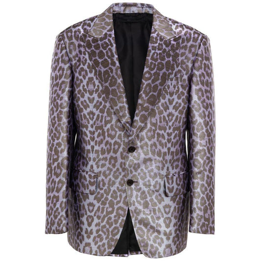 Tom Ford Purple Viscose Suit & Blazer TO-8686663-IT50 | L