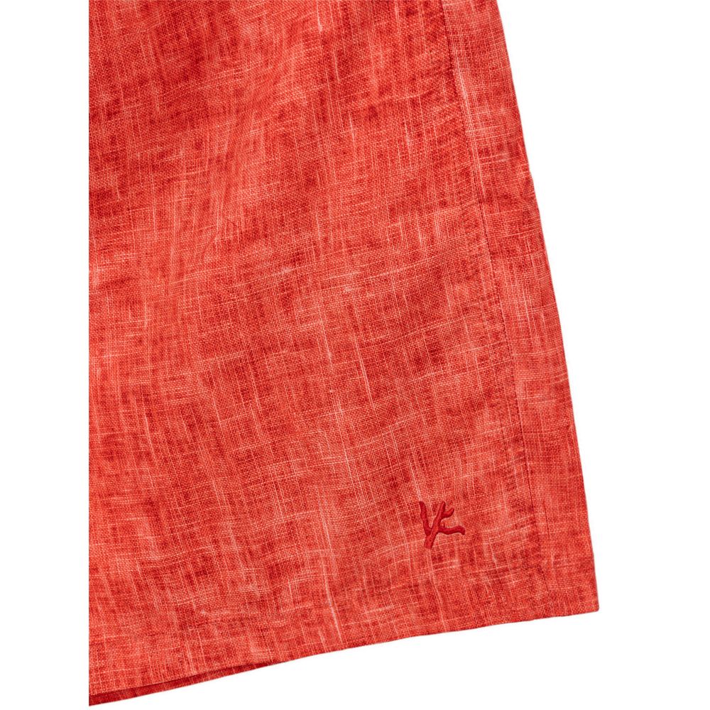Isaia Red Polyester Swim Short