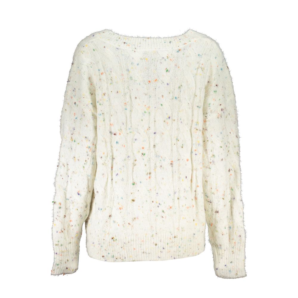 Desigual White Polyester Sweater