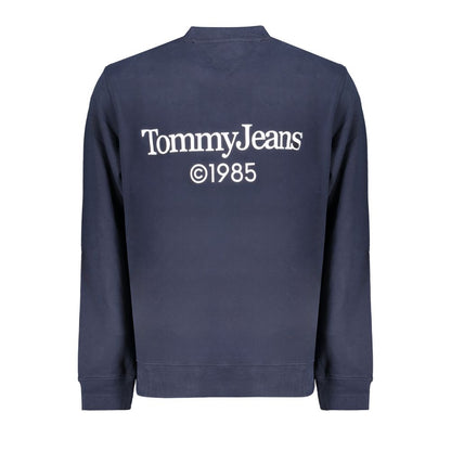 Tommy Hilfiger Blue Cotton Men Sweater with logo on the back