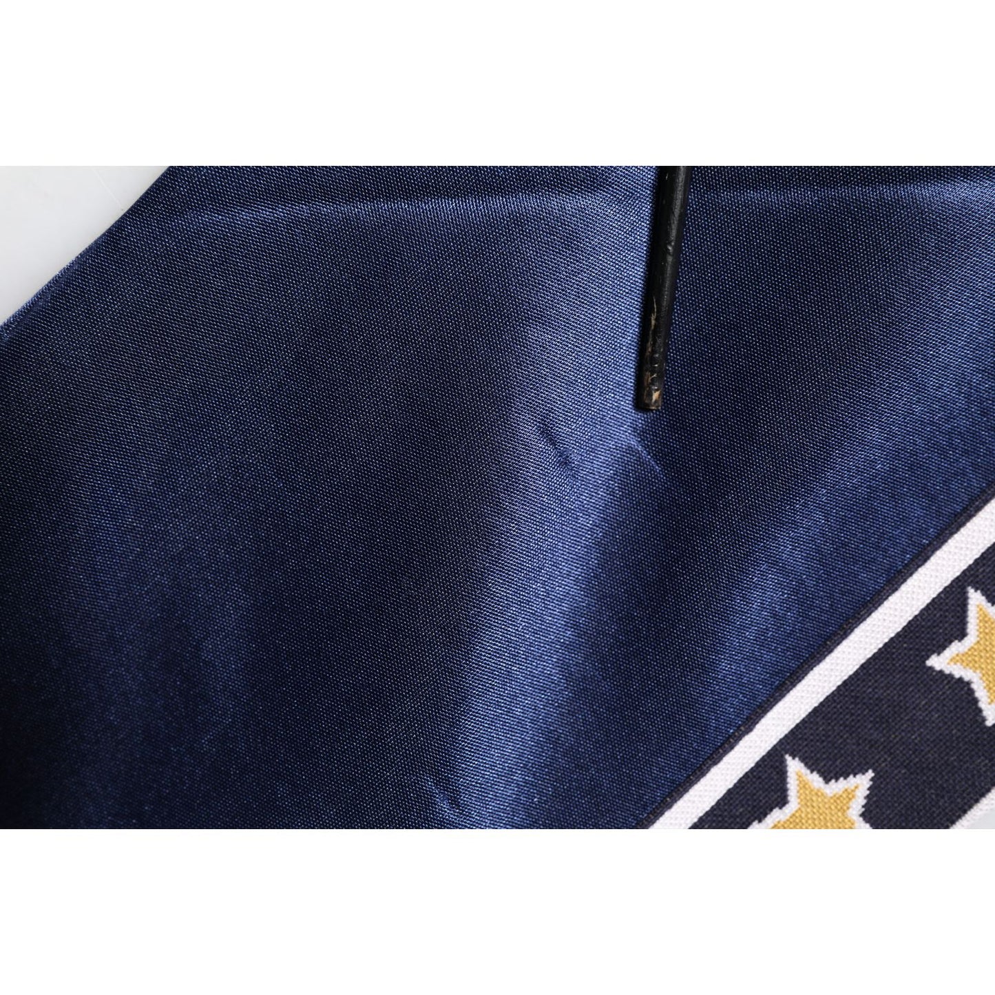 Dolce & Gabbana Blue Nylon Logo Patch Men Bomber Sweater