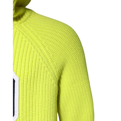 Dolce & Gabbana Green 69 Knit Hooded Men Pullover Sweater