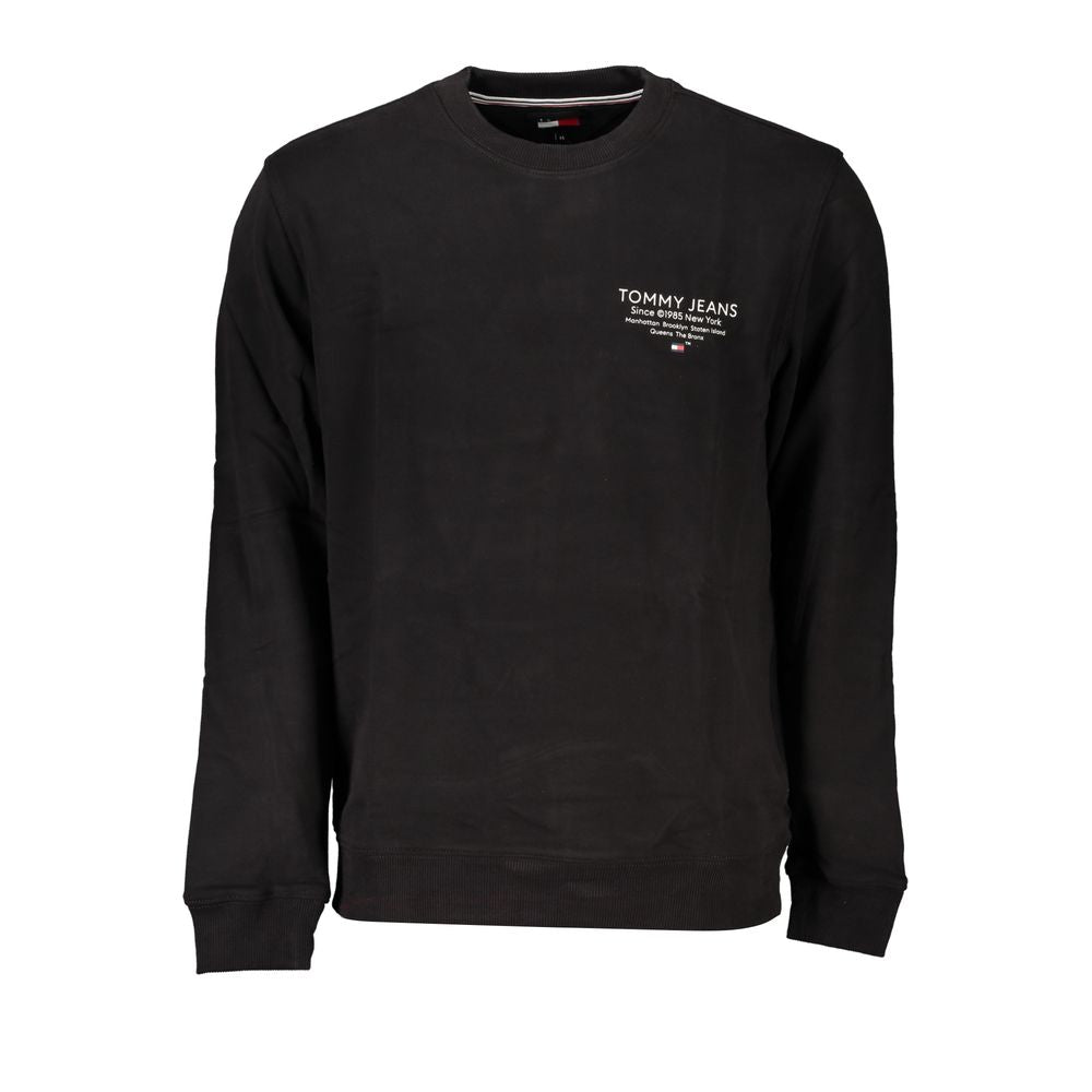 Tommy Hilfiger Black Cotton Men Sweater