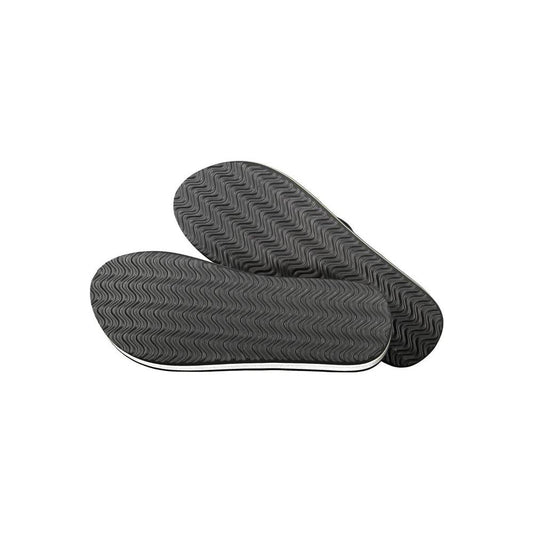 Napapijri flip flops with black soles, showcasing a textured zigzag pattern and contrasting details for a stylish summer look.