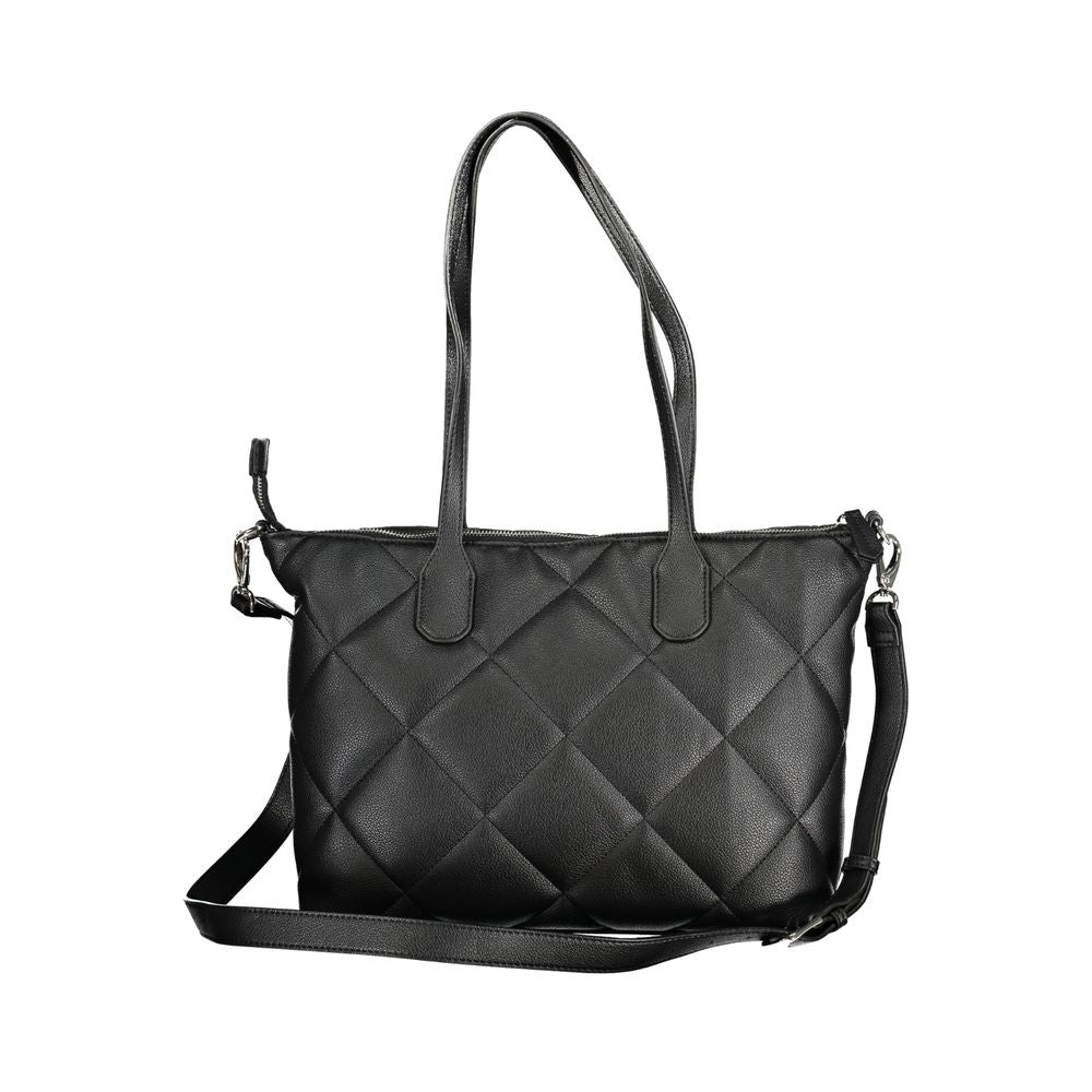 Front view with bag zipped and handles upright.