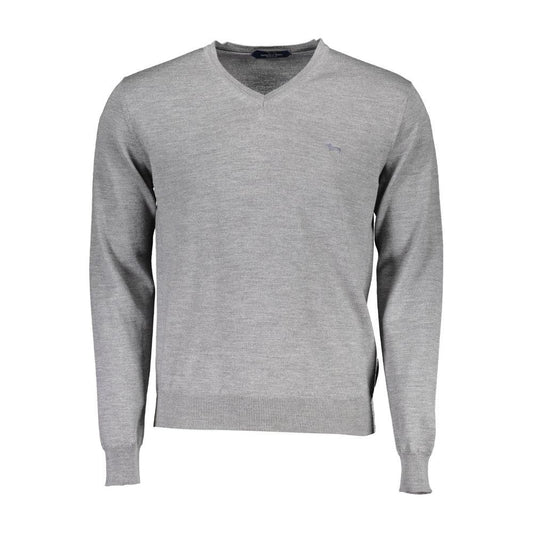 Harmont & Blaine Gray Wool Men Sweater